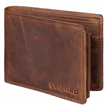 "Norman" Cartera Hombre Cuero RFID Grande Billetera Plegable Vintage