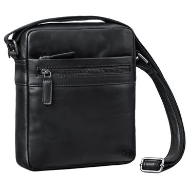  “Oli” Premium Bolso Bandolera Hombre Cuero Mediana-Grande - Tablet 10 Pulgadas