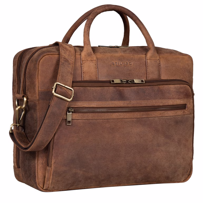 Segunda Opción "Dawson" Maletín Ordenador Portatil Piel