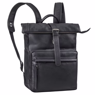"Melvin" Mochila Rolltop Cuero para Hombres Grande Vintage "Melvin" Mochila Rolltop Cuero para Hombres Grande Vintage