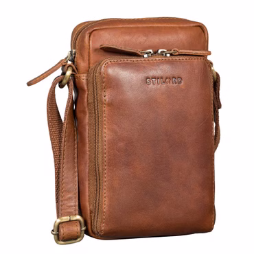 "Luigi" Bolso de Cuero para Hombre Pequeño Bandolera Elegante