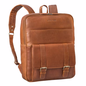 "Edwin" Mochila Portatil 15.6 Pulgadas de Cuero Autentico Hombre y Mujeres