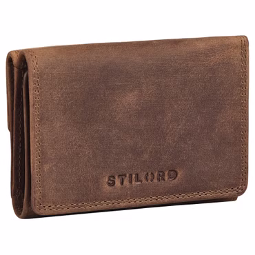 "Olive" Cartera Mujer Cuero Genuino Tamaño Medio Monedero Piel