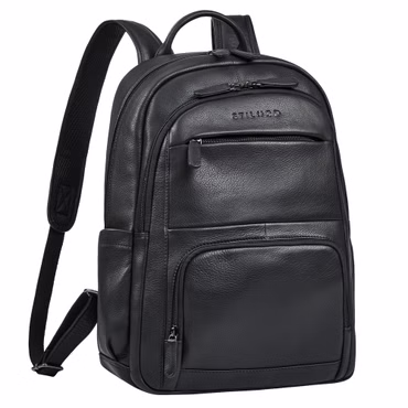 "Ramiro" Gran Mochila Hombre Trabajo de Cuero Auténtico para Portátil de 15,6 - 16" "Ramiro" Gran Mochila Hombre Trabajo de Cuero Auténtico para Portátil de 15,6 - 16"