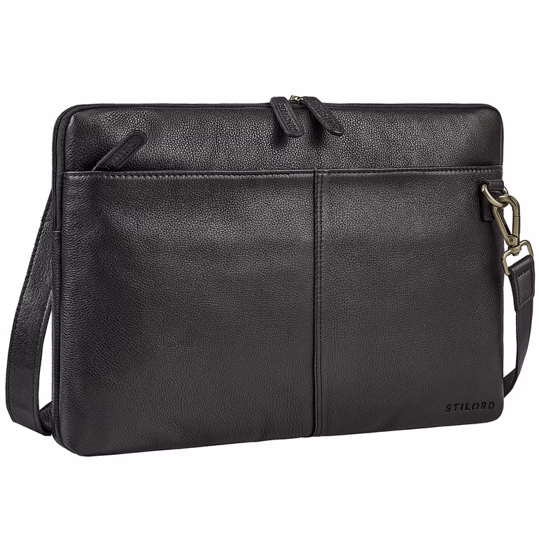 "Graham" Bolso Ordenador Portátil Piel 15.6 Pulgadas con Correa Ajustable "Graham" Bolso Ordenador Portátil Piel 15.6 Pulgadas con Correa Ajustable