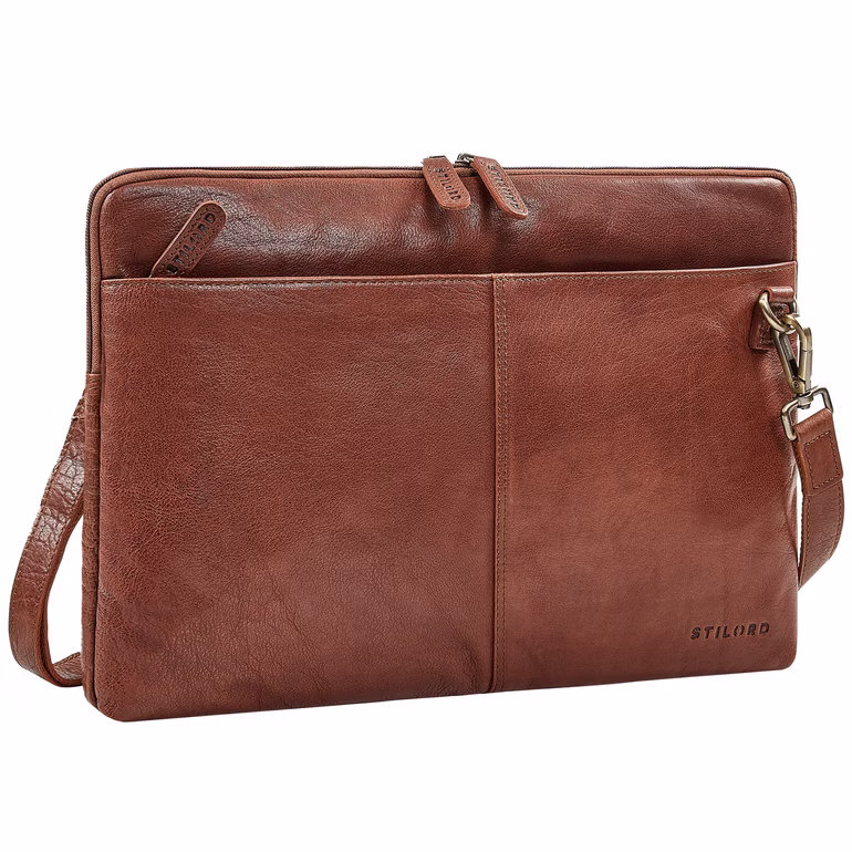 "Graham" Bolso Ordenador Portátil Piel 15.6 Pulgadas con Correa Ajustable "Graham" Bolso Ordenador Portátil Piel 15.6 Pulgadas con Correa Ajustable