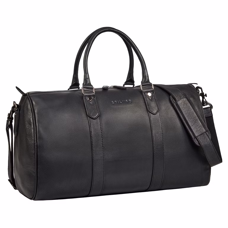 "Santiago" Bolsa de Viaje Hombre de Cuero Auténtico Bolsa Deporte Mujer 28L