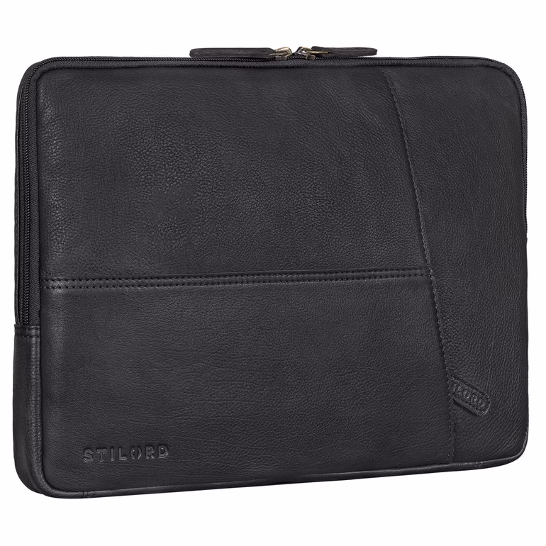 "Cannes" Estrecho Bolso Ordenador Portátil Piel 15.6 Pulgadas