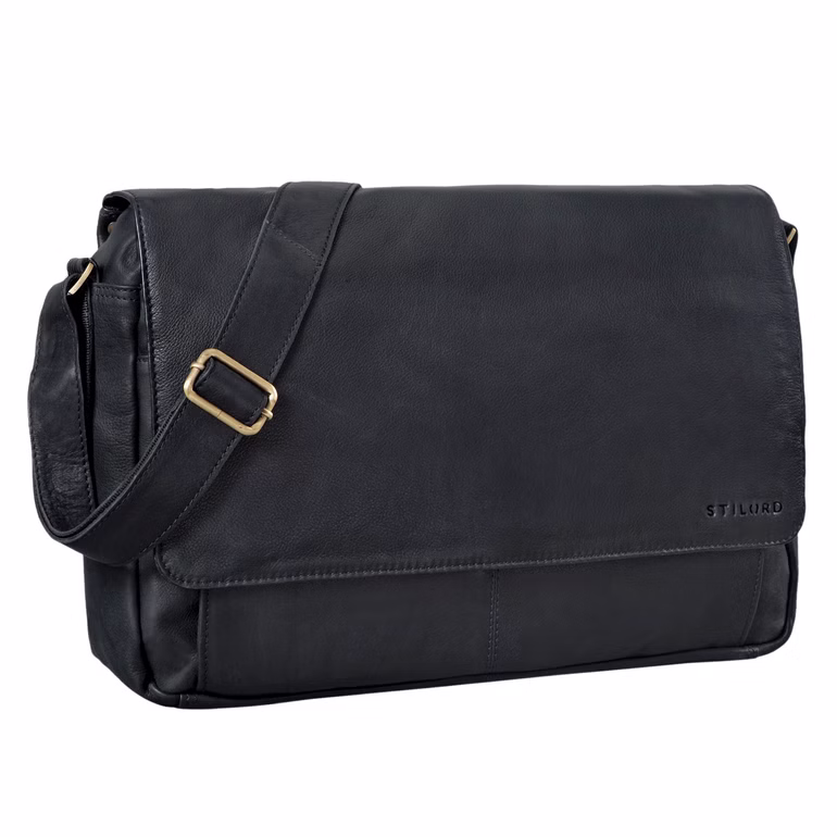 "Como" Bolso bandolera vintage de cuero para hombre