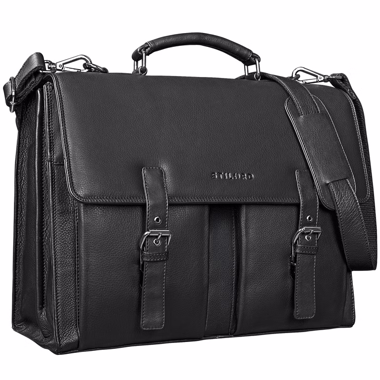 "Detroit" Maletín Piel Hombre Bolsa Ordenador Portatil 16 Pulgadas