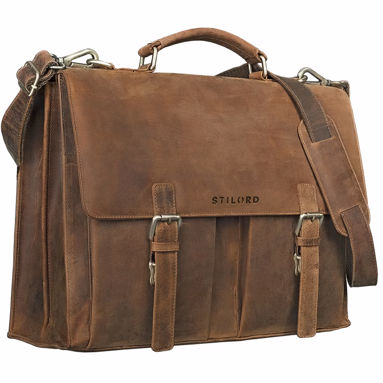 "Detroit" Maletín Piel Hombre Bolsa Ordenador Portatil 16 Pulgadas "Detroit" Maletín Piel Hombre Bolsa Ordenador Portatil 16 Pulgadas