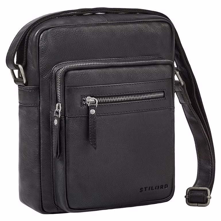 "Lyon" Bolso Bandolera para hombre, pequeño, de cuero