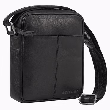 "Nilo" Elegante Bolso Bandolera Hombre Piel Auténtico para Tablet de 8,3 Pulgadas "Nilo" Elegante Bolso Bandolera Hombre Piel Auténtico para Tablet de 8,3 Pulgadas