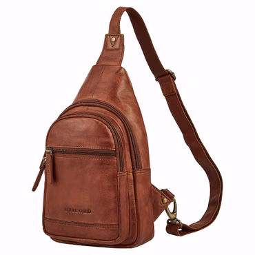 "Torino" Estilo Bolso Pecho Hombre Piel Crossbody Bag para Tablet de 8,3 Pulgadas