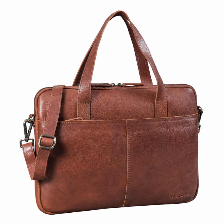 "Leonel" Fino Bolso Ordenador Portátil Piel 15.6 Pulgadas con Correa y Asa para Hombre "Leonel" Fino Bolso Ordenador Portátil Piel 15.6 Pulgadas con Correa y Asa para Hombre