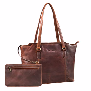 "Livia" Bolso Shopper de Cuero Grande para Mujer con Monedero "Livia" Bolso Shopper de Cuero Grande para Mujer con Monedero