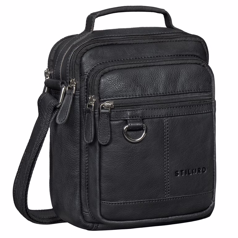 "Jonas" Bolso Cuero Hombre Pequeño con Asa para Tableta de 8 Pulgadas "Jonas" Bolso Cuero Hombre Pequeño con Asa para Tableta de 8 Pulgadas