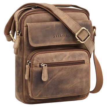 "Amir" Bolso de Cuero para Hombre Pequeño Estilo Bandolera "Amir" Bolso de Cuero para Hombre Pequeño Estilo Bandolera