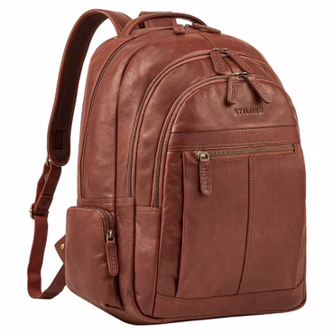 "Alaric" XL Mochila de Cuero para Hombres Portátil 17 Pulgadas "Alaric" XL Mochila de Cuero para Hombres Portátil 17 Pulgadas