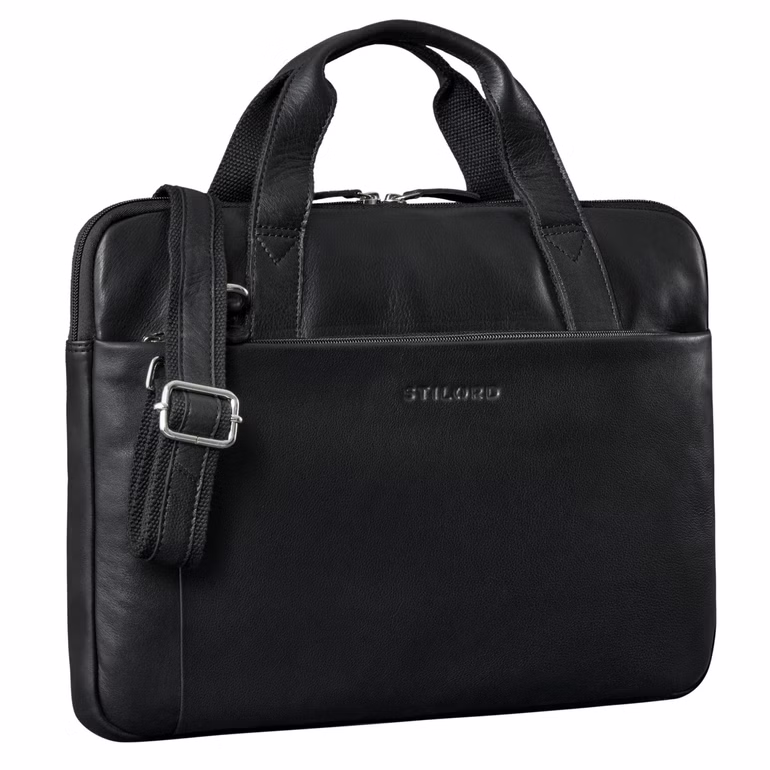 "Cornelius" Bolso Vintage Delgado para Portátil 15-16 Pulgadas Cuero Hombre