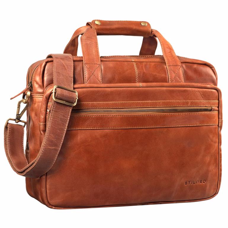 "Adventure" Bolso de piel para portátil de 14"