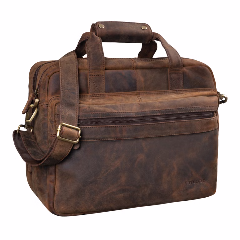 "Adventure" Bolso de piel para portátil de 14"