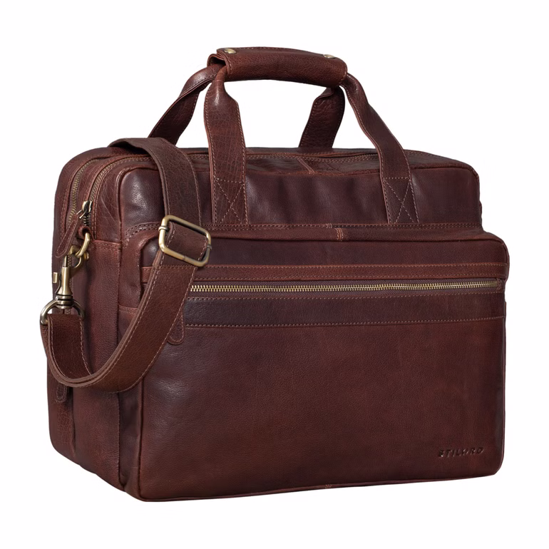 "Adventure" Bolso de piel para portátil de 14"