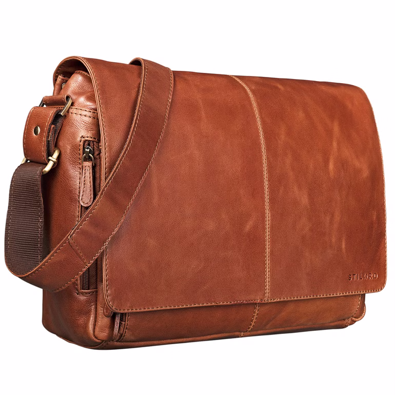 "Alex" Bolso Vintage De Cuero Unisex Para Negocios Hombres Y Mujeres