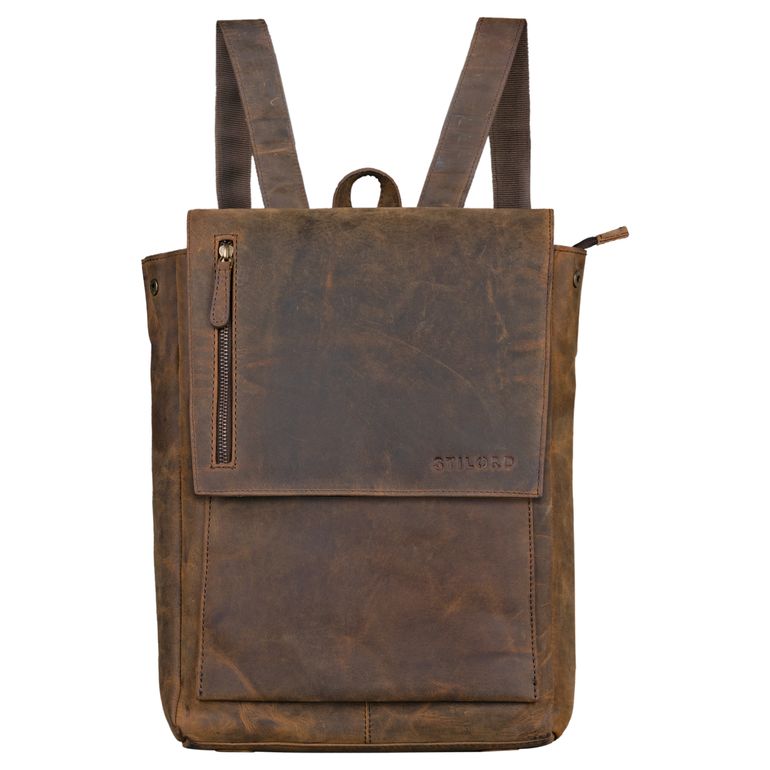 "Simon" Mochila de piel para hombres estilo vintage