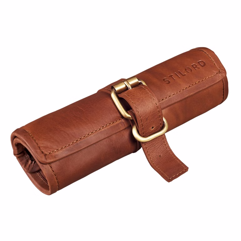 „Felix“ Estuche De Cuero Vintage Grande Porta Plumas Y Estuche Cuero
