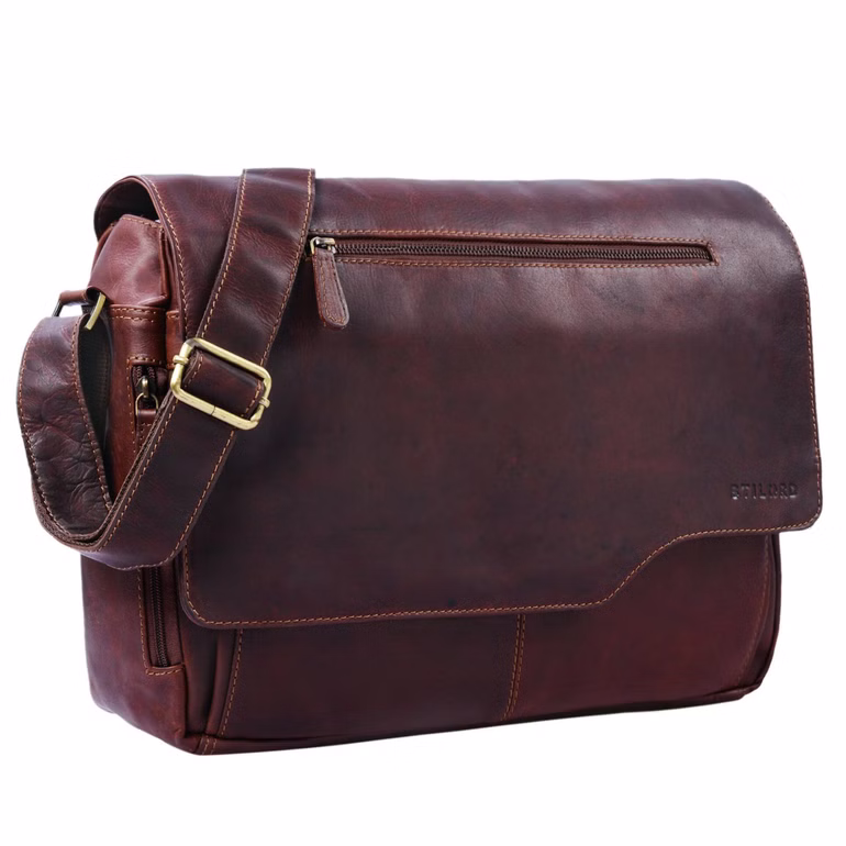 "Marvin" Bolsa De Cuero De Hombro Diseño Vintage Moderno