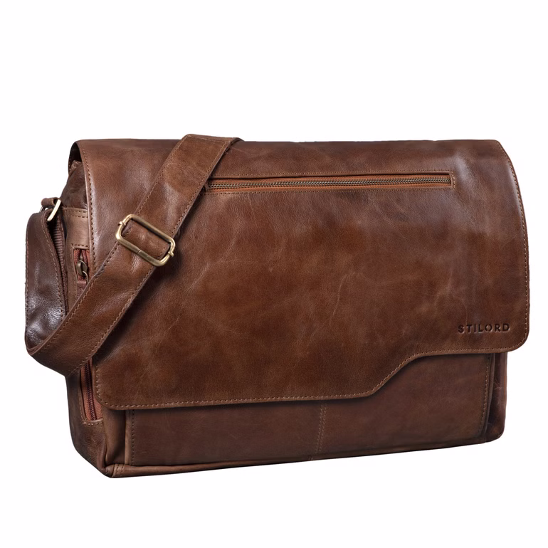 "Marvin" Bolsa De Cuero De Hombro Diseño Vintage Moderno