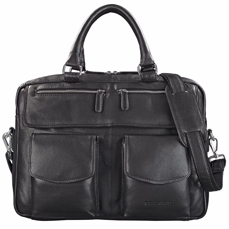 "Kansas" Bolso para portátil de 15.6" de cuero