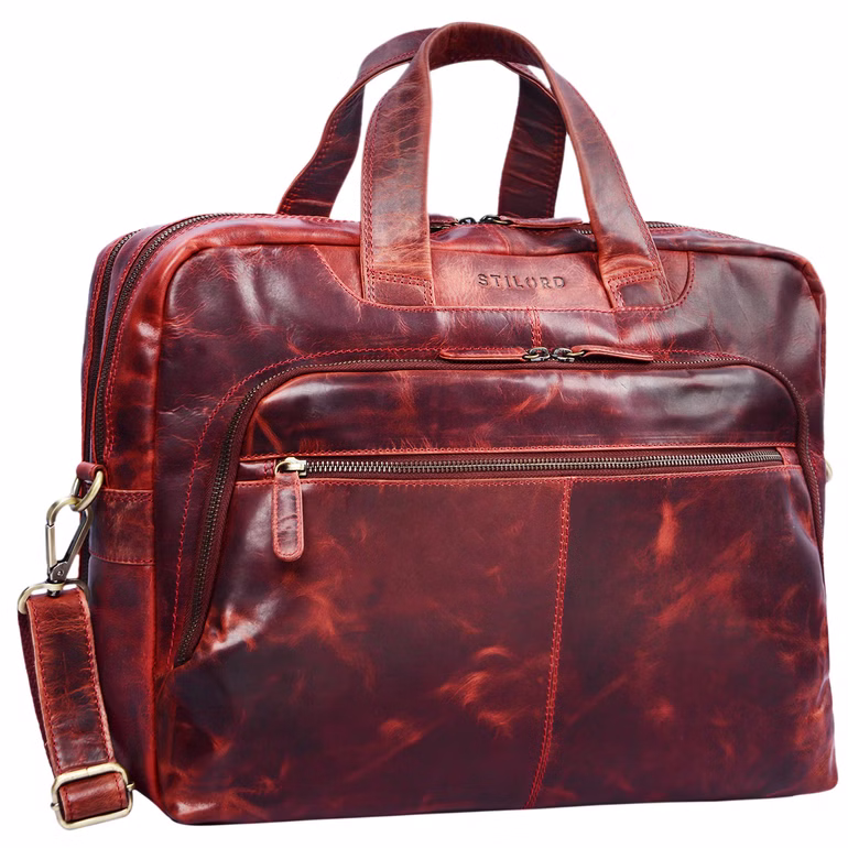"Lias" Bolso De Cuero Para Hombre Elegante Para La Próxima Reunión