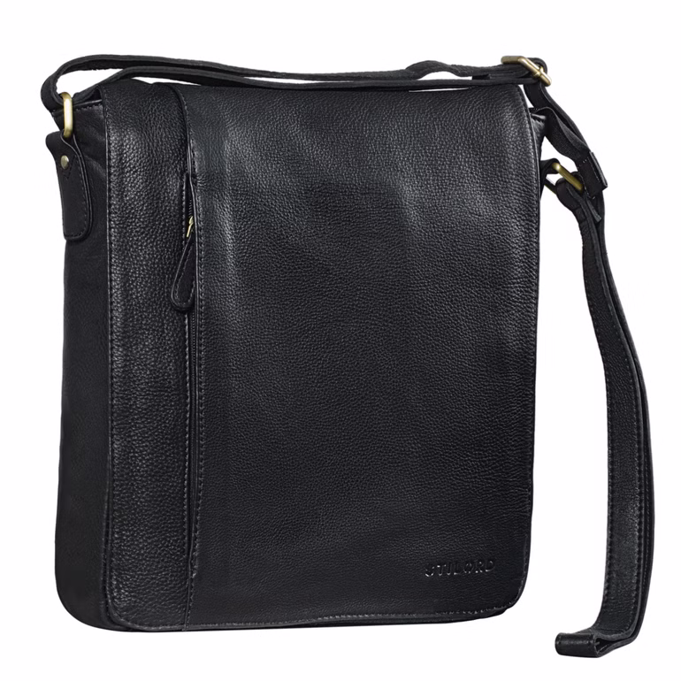 "Paul" Bolso de mensajero de cuero vintage