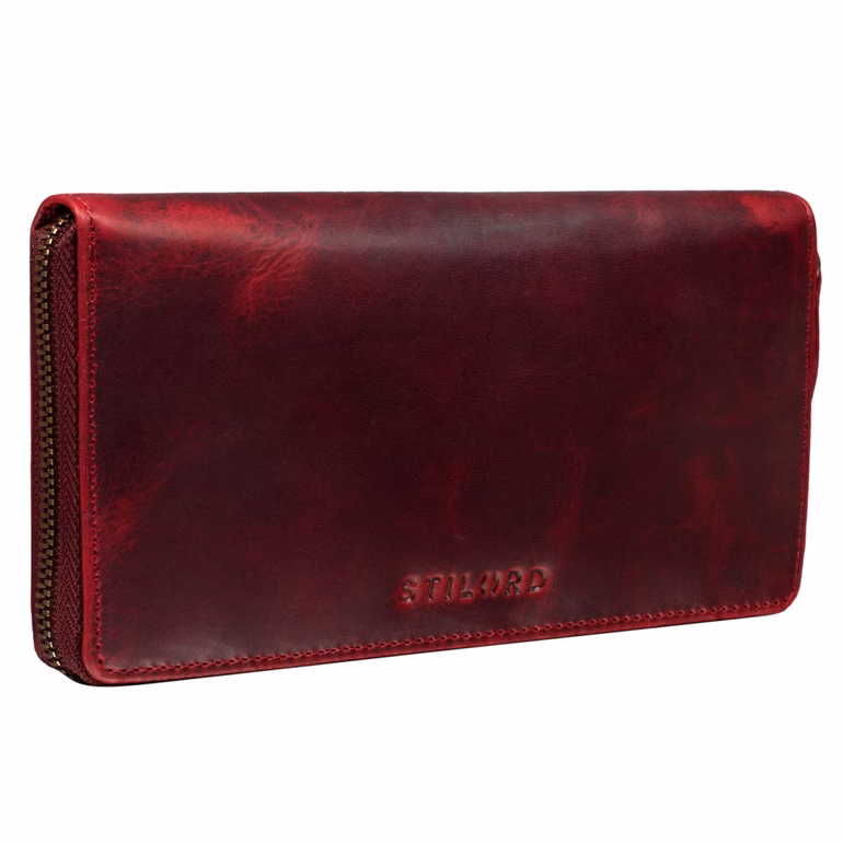"Emilia" Cartera Mujer Cuero Elegante Clásica Con Protección RFID