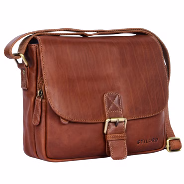 "Lucian" Bolsa Vintage de Cuero para Hombre Mujer Pequeña para Hombro
