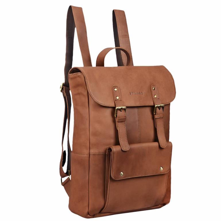 "Manila" Mochila piel vintage mujer y hombre
