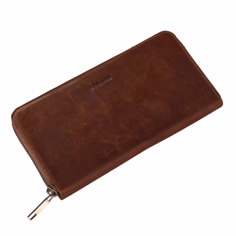 "Emma" Cartera Mujer Cuero Protección RFID Monedero Elegante