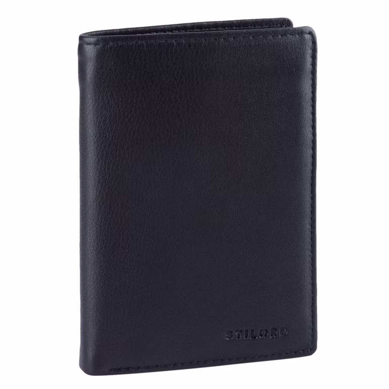 "Emil" Cartera Hombre Cuero RFID Formato Vertical Con Monedero