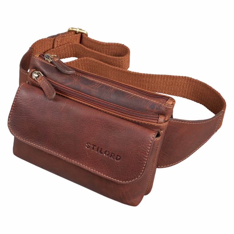 "Atlanta" Vintage Riñonera Hombre Piel