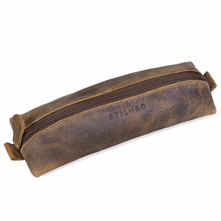 „Willem“ Estuche Cuero Para Hombres Y Mujeres Estuche Elegante Plumas