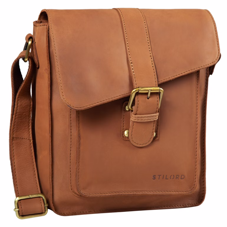 "Lukas" Bolso de Cuero para Hombre Talla Media Estilo Vintage